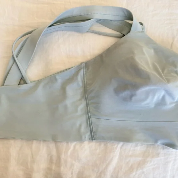 Lululemon Like a Cloud Longline Light Support sz 12, D/DD Cup Sports Bra - Mint - Picture 7 of 12